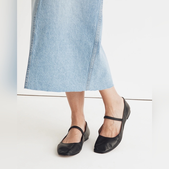 Madewell The Greta Ballet Flat Mary Janes Black 9.5 NEW - Picture 5 of 8